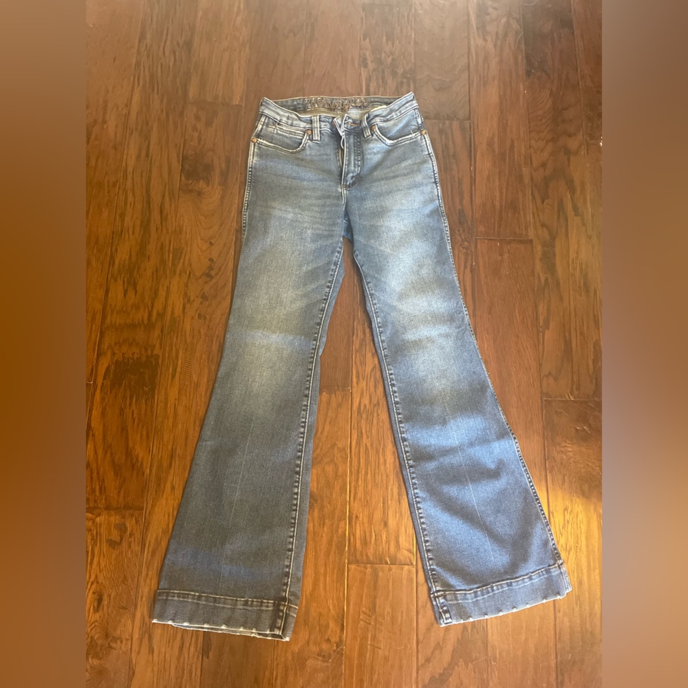 Wrangler Blue Flare Wide Leg Jeans
